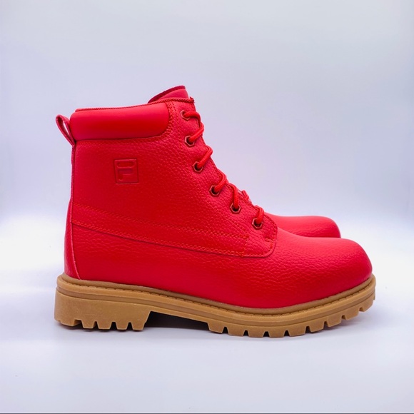 FILA Men's Edgewater 12 PB Red Boots - Picture 2 of 10